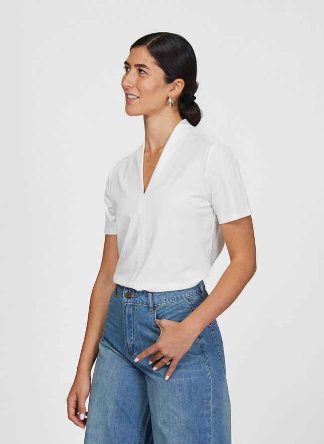 ⁦חולצת  מרסלה  לבנה⁩ – תמונה ⁦2⁩